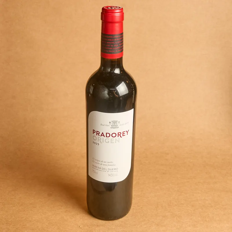 Botella de vino tinto Pradorey Ribera del Duero Tronco Grill