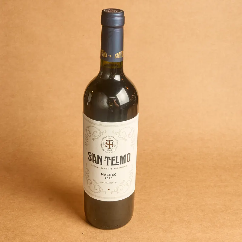 Botella de vino tinto Santelmo Malbec Tronco Grill